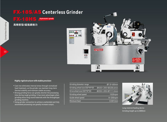 Hệ thống điều khiển số Siemens Trạm nghiền không không trung tâm có tính năng bôi trơn thủ công để có kết quả nghiền chính xác